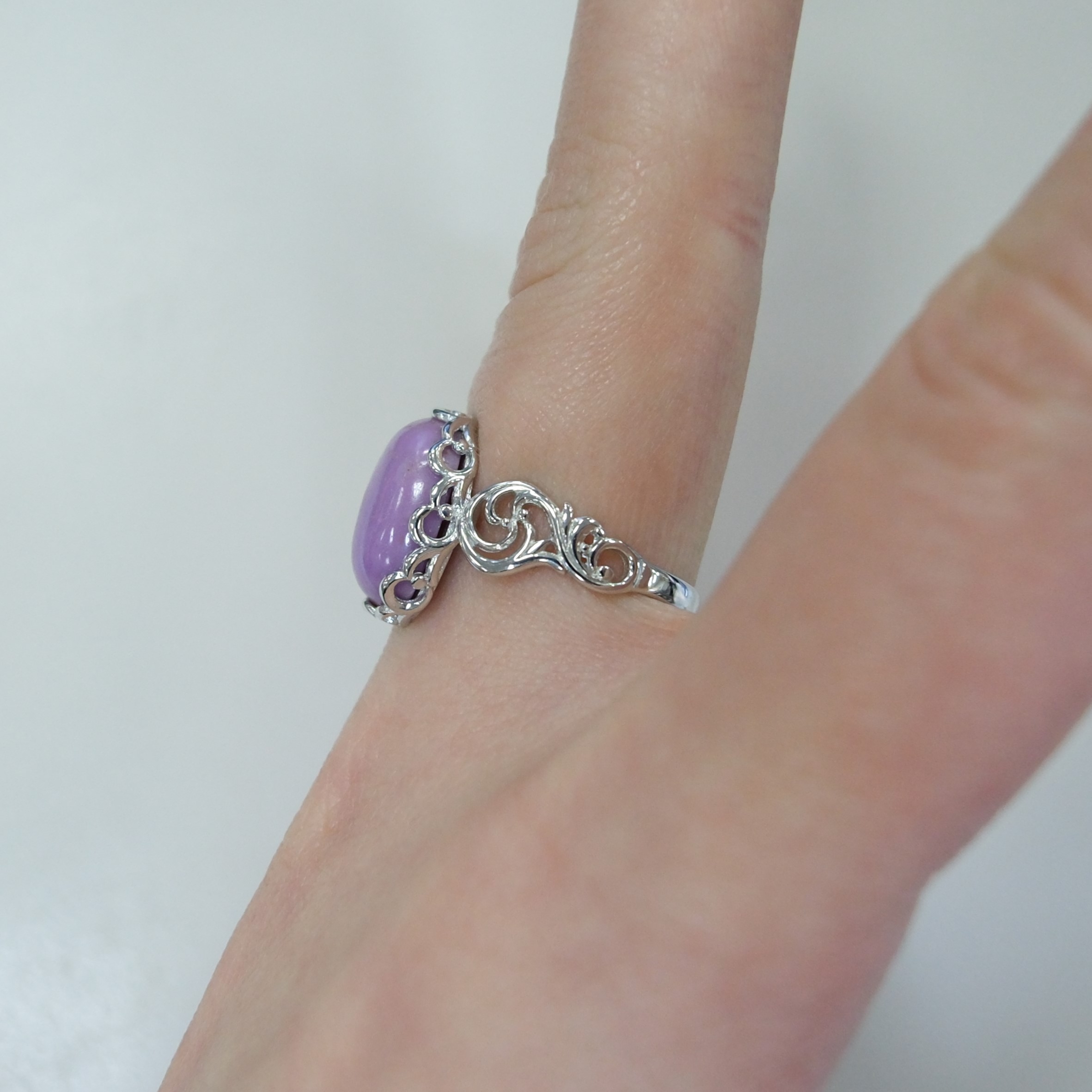 Серебряное кольцо с фосфосидеритом